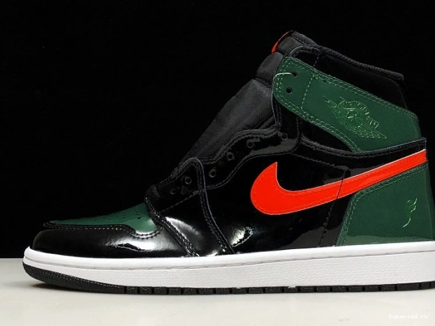 OG AV3905-038 Team x 1 High SoleFly Jordan Air Black Orange-Fir Retro 0603